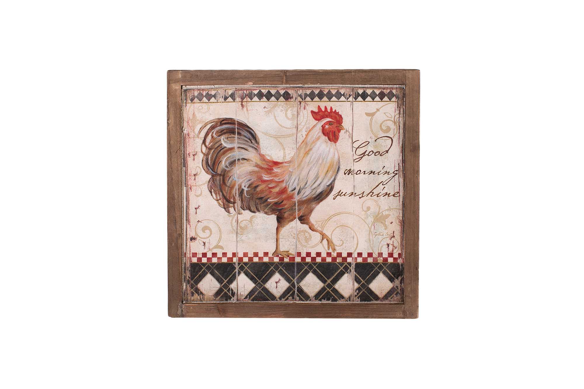 Картина Roaster 34*34*3.0см | Интернет-магазин Кактус