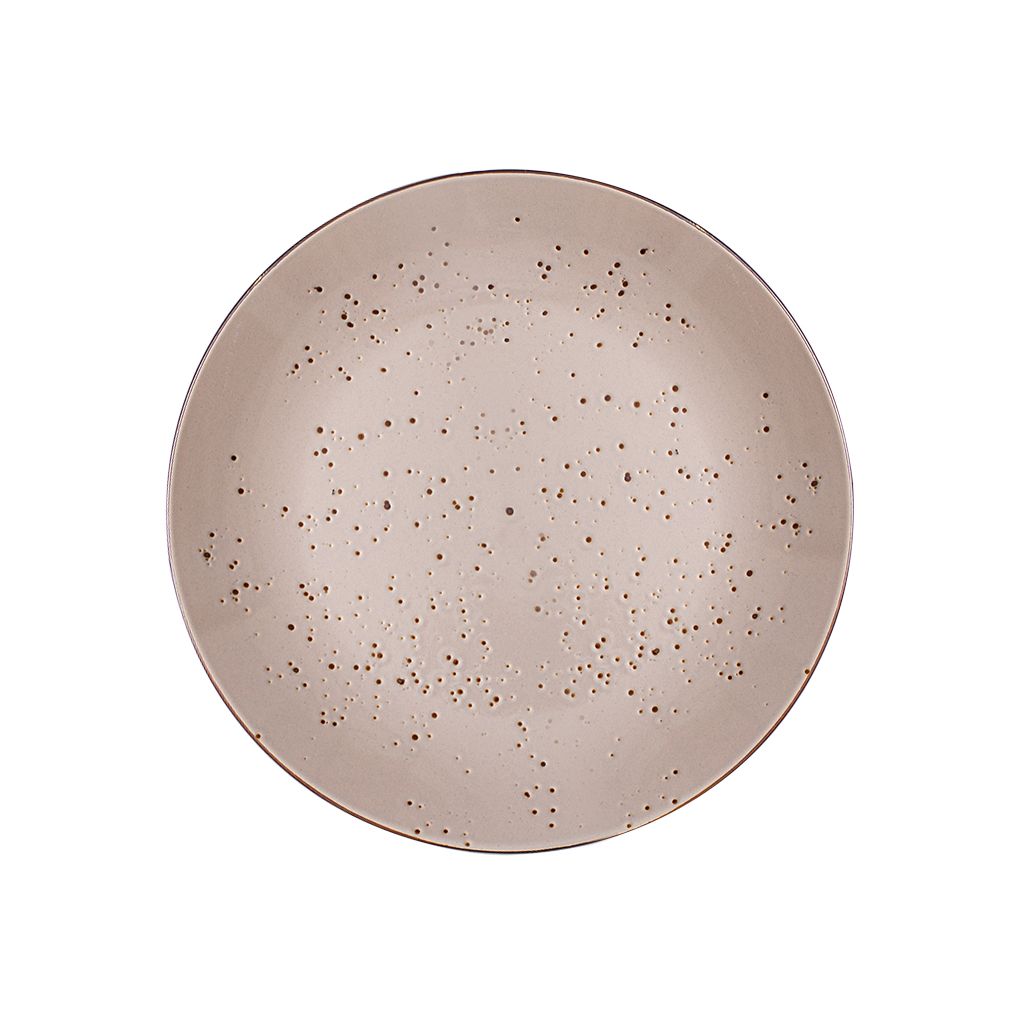 Тарелка обеденная с ржавчинкой беж 26.5см | Интернет-магазин Кактус