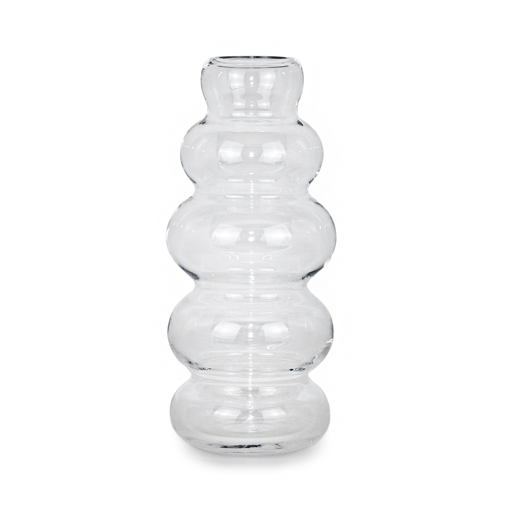 Ваза стеклянная Пузыри 25см | Интернет-магазин Кактус