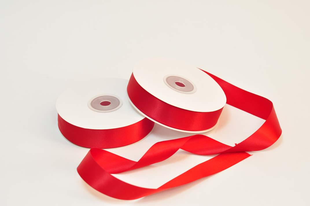 Стрічка Атлас Червоний 1.9см 1м (23m) | Интернет-магазин Кактус