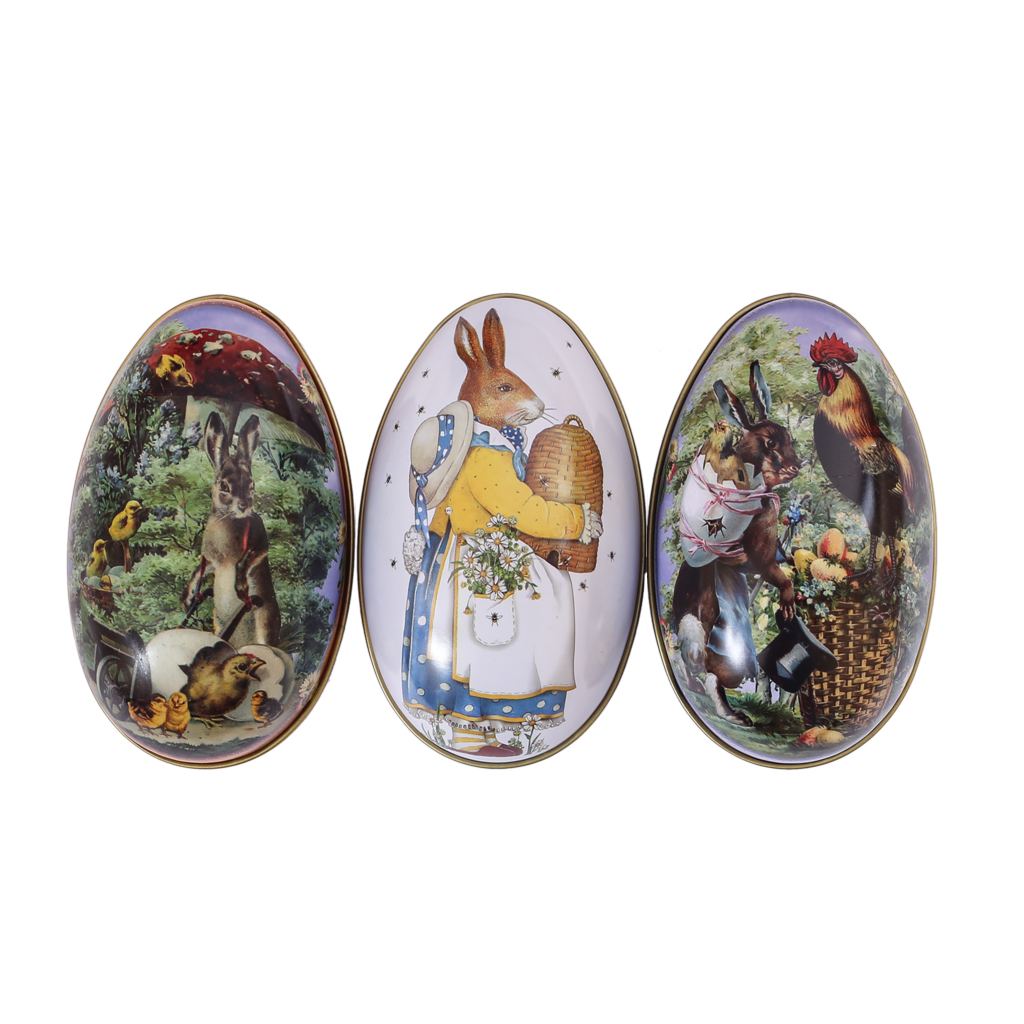 Коробочка метал Яйце Великоднє L 3 види | Интернет-магазин Кактус