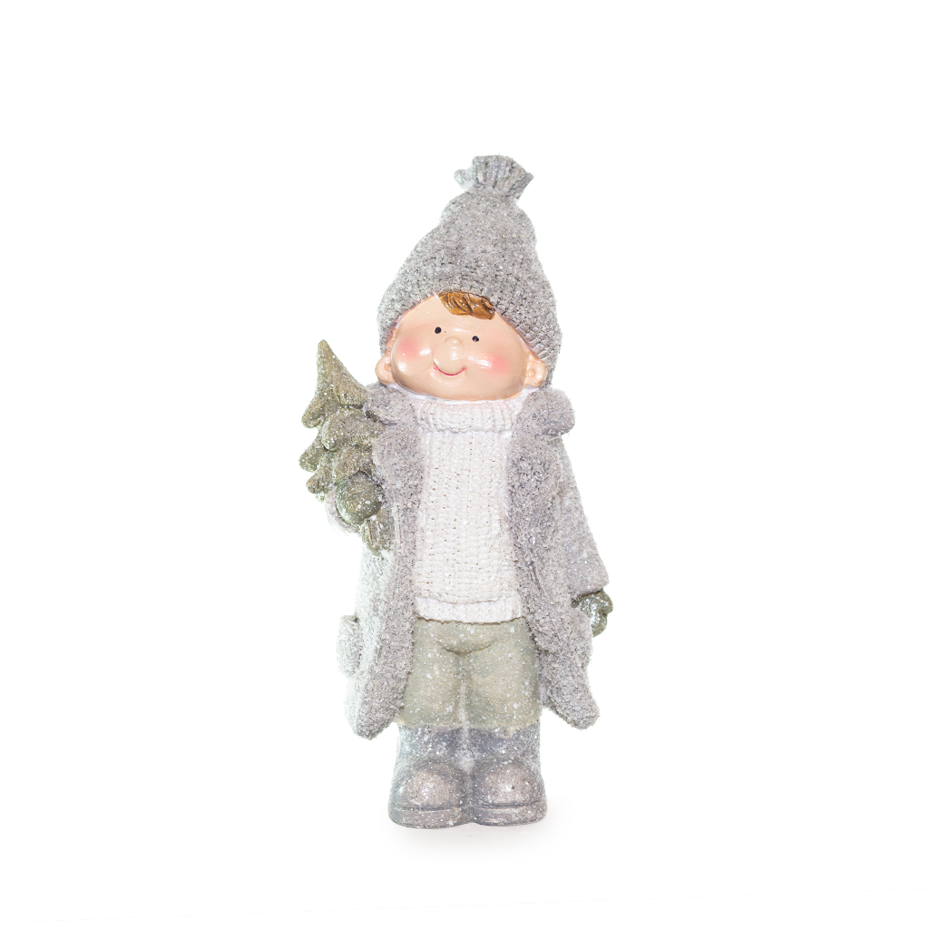 Фигурка Малыш с елочкой 23х11х7,5 | Интернет-магазин Кактус