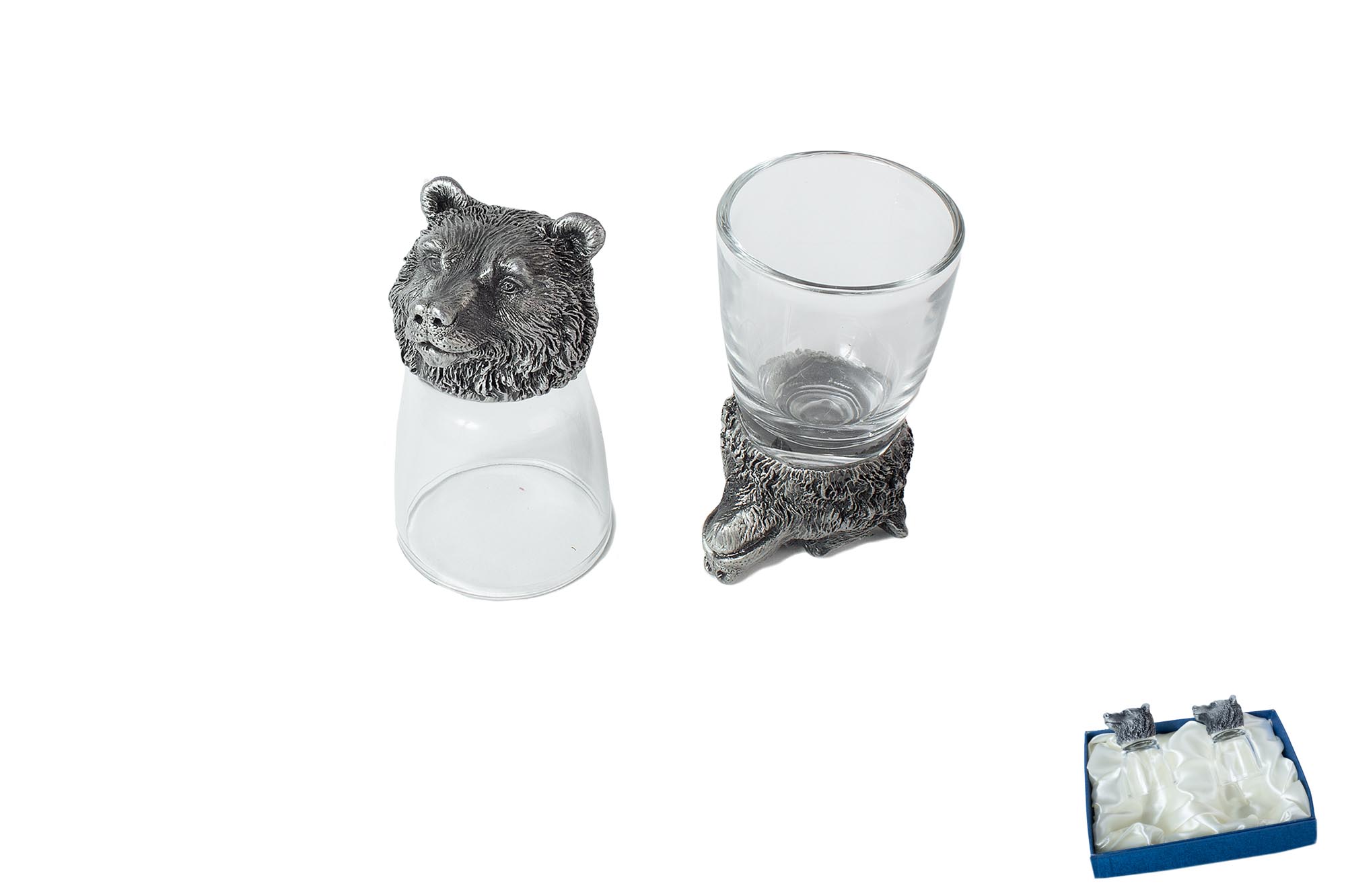 Рюмки Медведь 2 шт 30 мл | Интернет-магазин Кактус