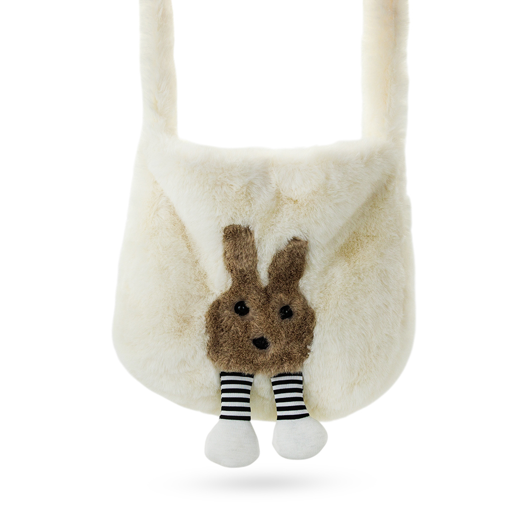 Сумка Шоппер Зайка белая 28 см | Интернет-магазин Кактус