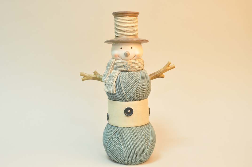 Снеговик  НГ (вязка) 17*9.5*26.3см | Интернет-магазин Кактус