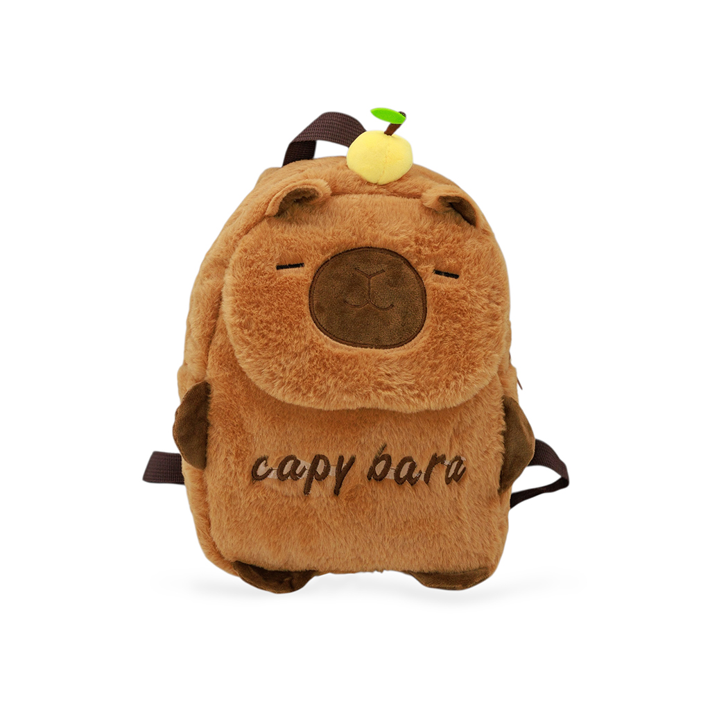 Рюкзак Капибара коричневый 30 см | Интернет-магазин Кактус