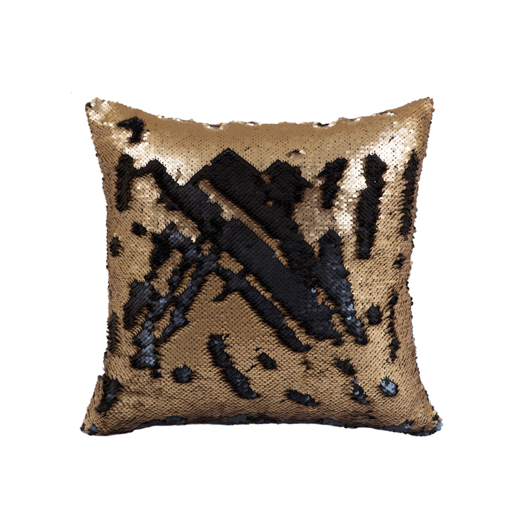 Наперник с паетками 40*40см чёрное золото | Интернет-магазин Кактус
