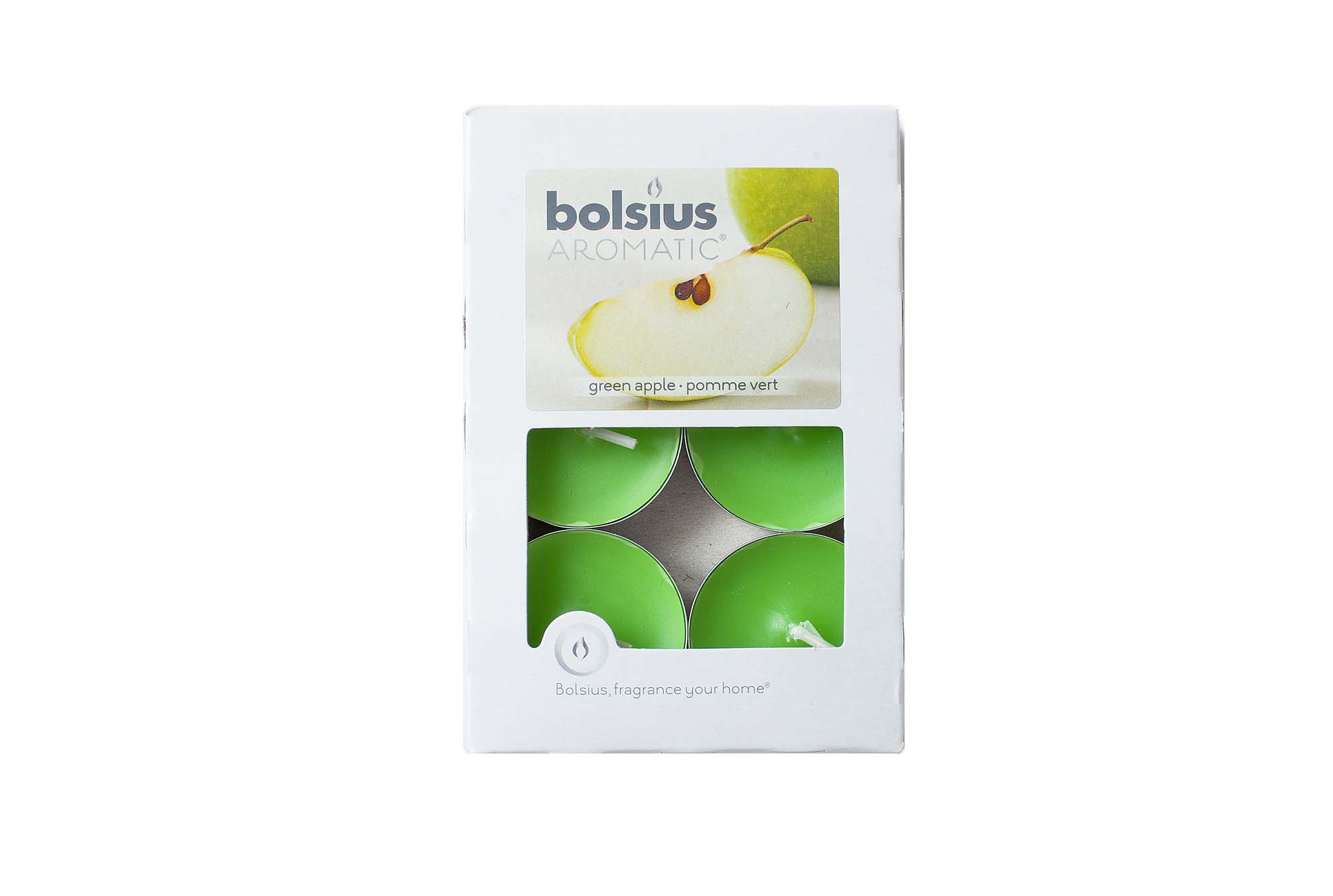 Таблетки `Bolsius`4 ч. Уп. 6 шт (яблуко) | Интернет-магазин Кактус