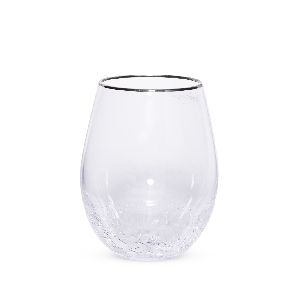 Стакан капля серебряный кант 360мл | Интернет-магазин Кактус