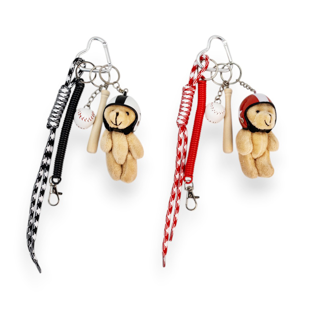 Брелок Мишка в шлеме 17см 2 вида | Интернет-магазин Кактус