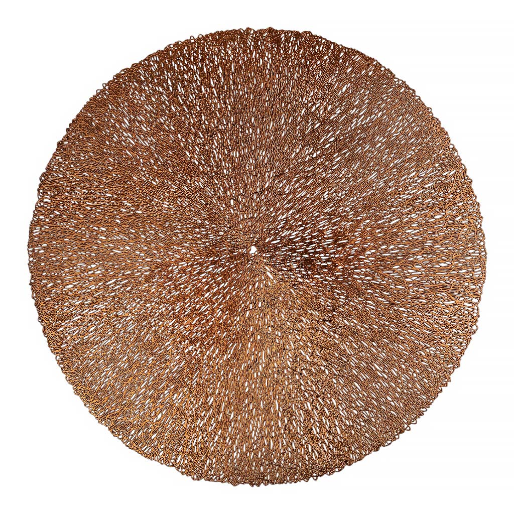 Салфетка под тарелку Вектор бронза 38 см | Интернет-магазин Кактус