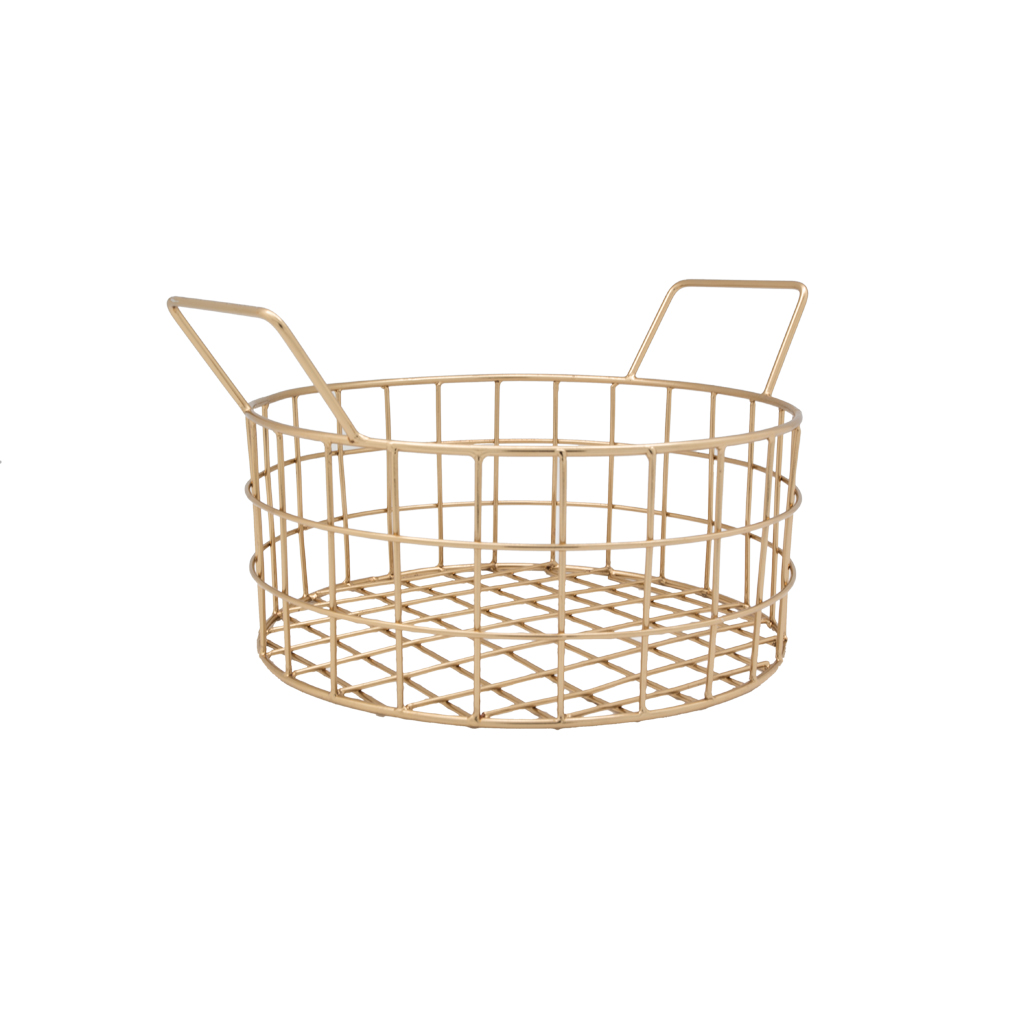 Корзина декоративная круглая, 29 см | Интернет-магазин Кактус