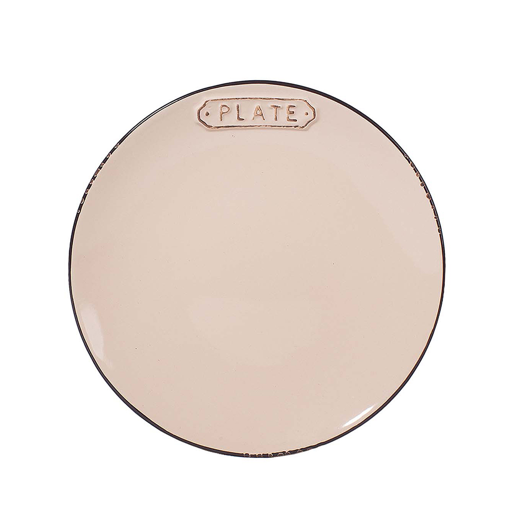 Тарелка обеденная бежевая PLATE 25см | Интернет-магазин Кактус