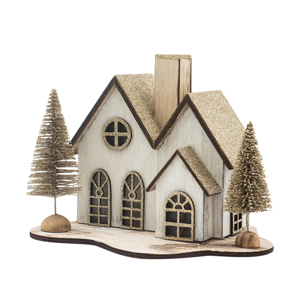 Декор Будиночок LED 20 * 15 * 15см | Интернет-магазин Кактус