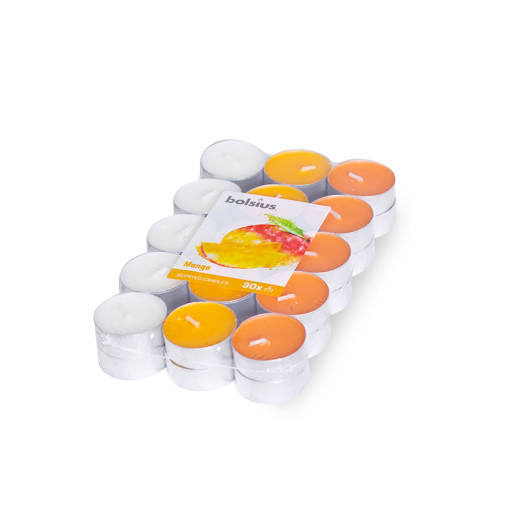 Свічка таблетка аромат 4ч 30шт Манго | Интернет-магазин Кактус