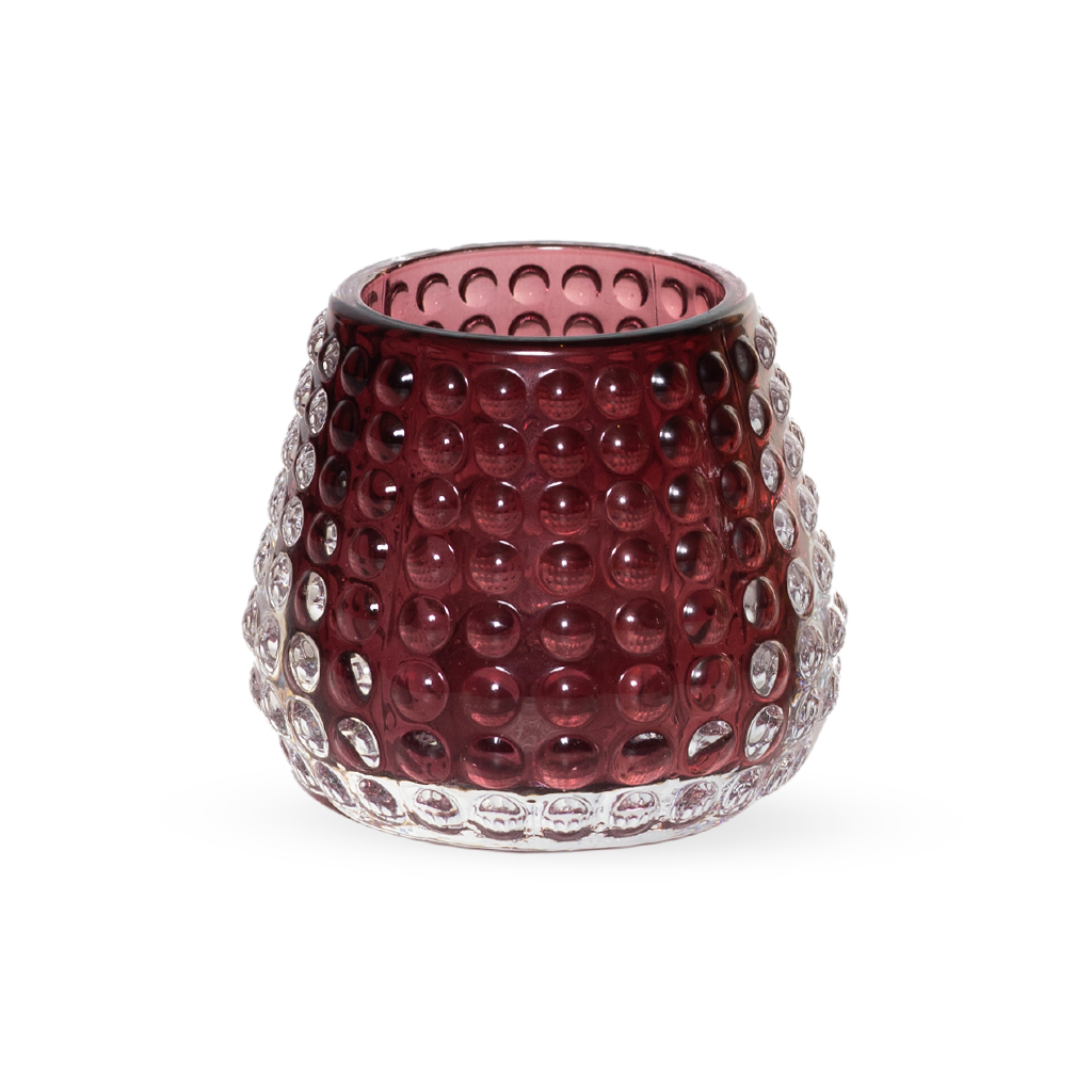 Подсвечник стекло красный 6,5х7,4 см | Интернет-магазин Кактус