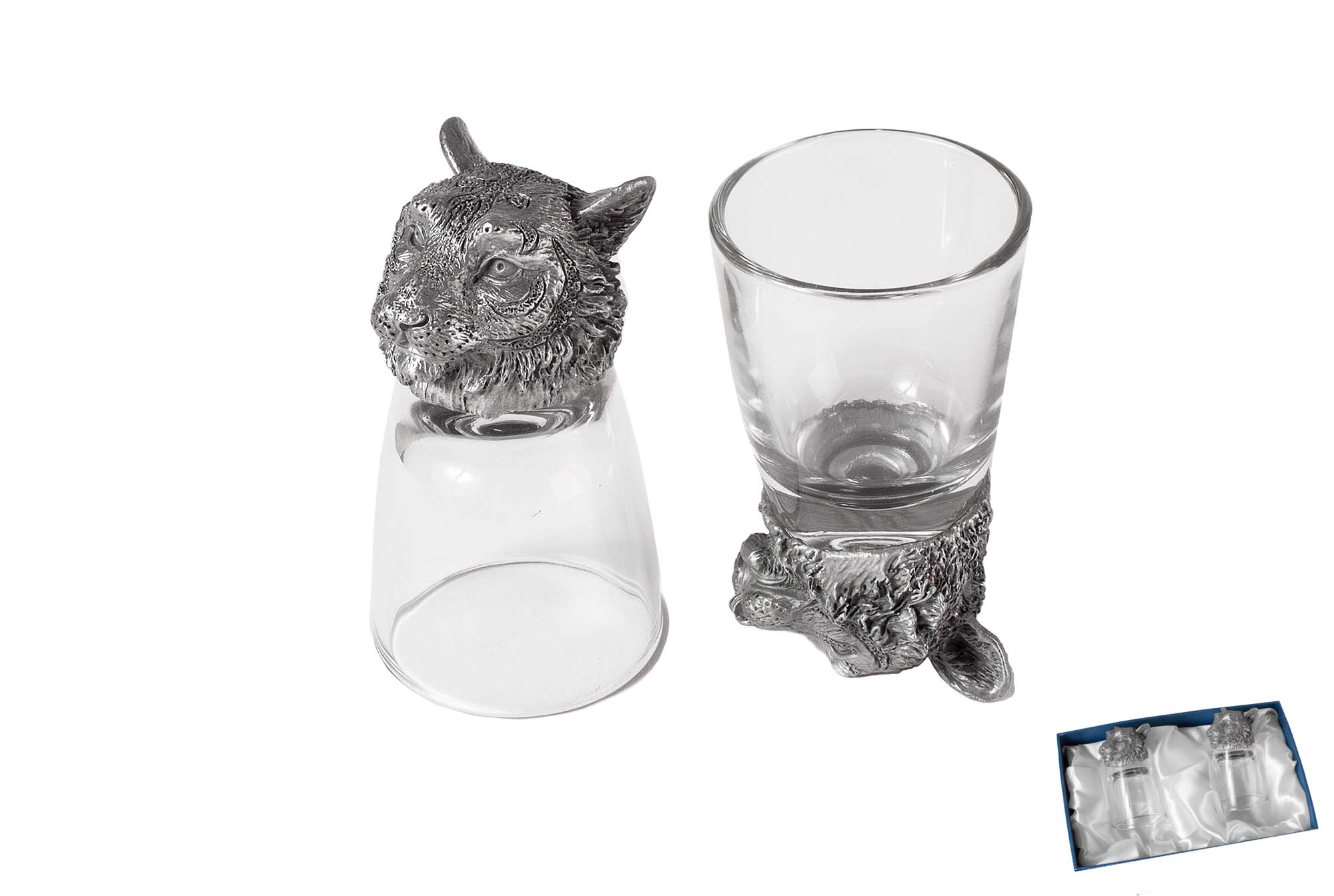 Рюмки Тигр 2 шт 50 мл  | Интернет-магазин Кактус