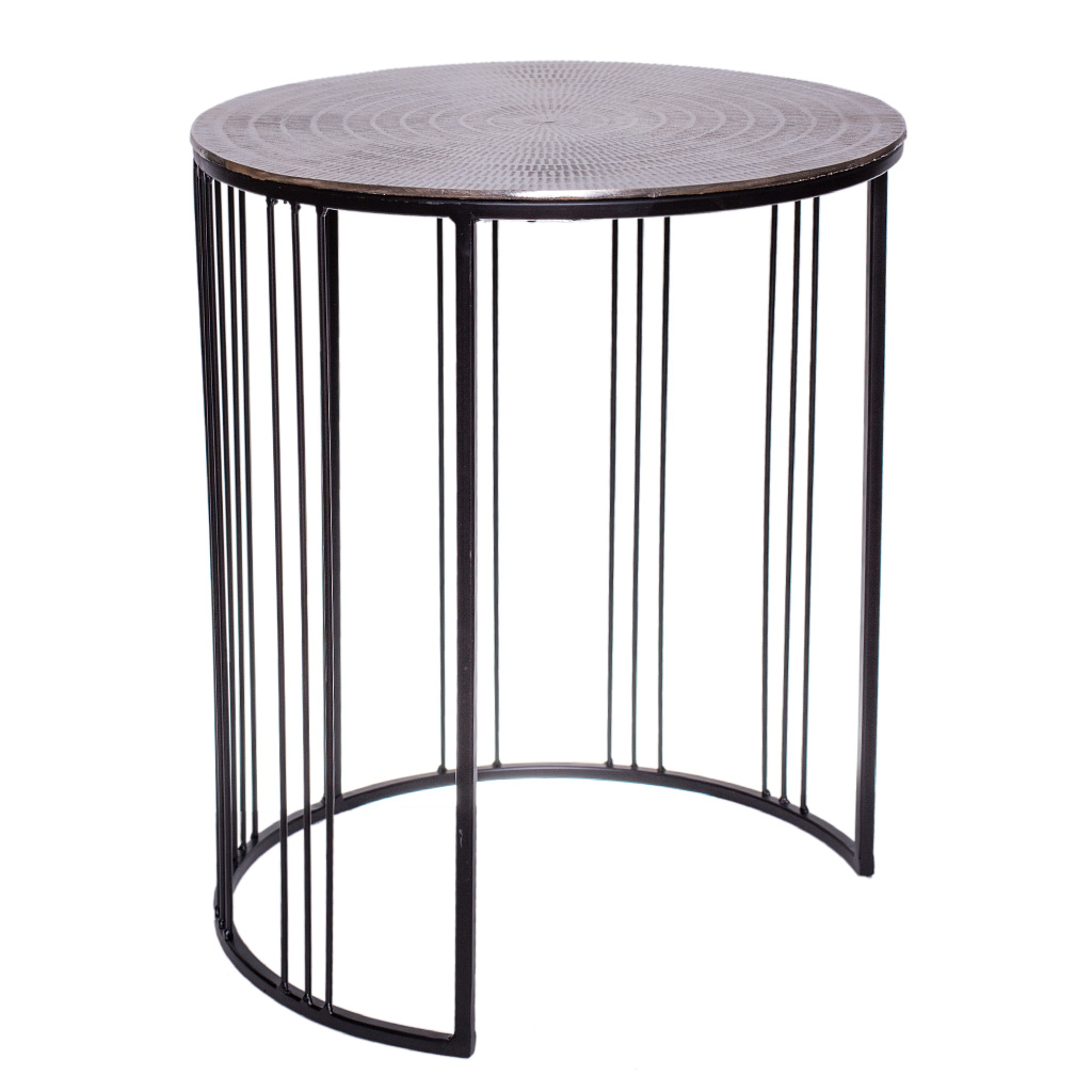 Столик метал круглий L 58 * 50 см | Интернет-магазин Кактус
