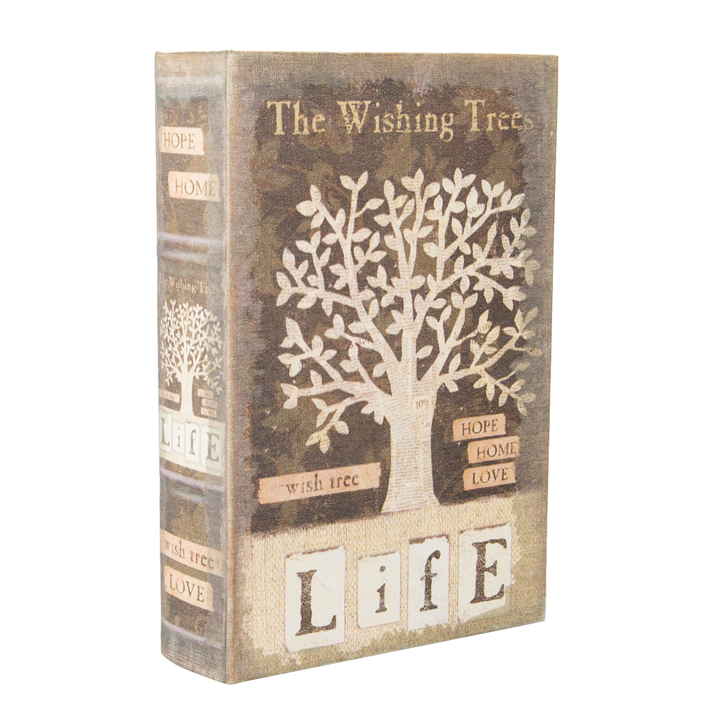 Шкатулка фолиант Life Tree лен L | Интернет-магазин Кактус