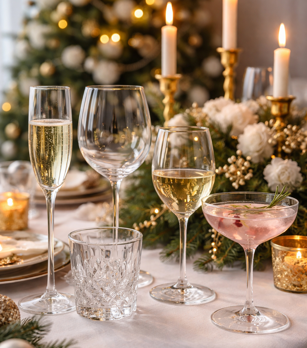 Искусство сервировки: какие бокалы должны быть на праздничном столе