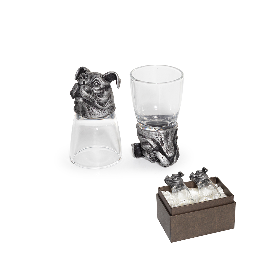 Рюмки Собака 2 шт 50 мл | Интернет-магазин Кактус