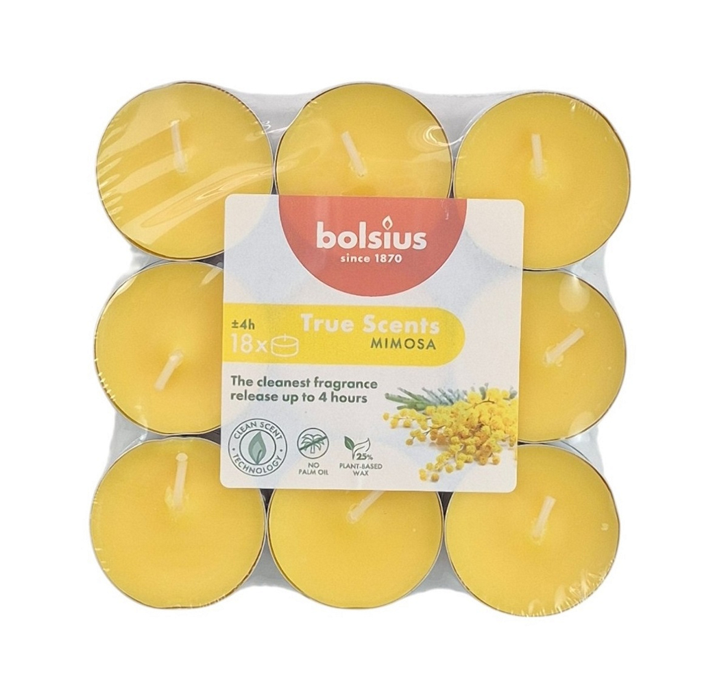 Свечи чайные Мимоза 18шт | Интернет-магазин Кактус