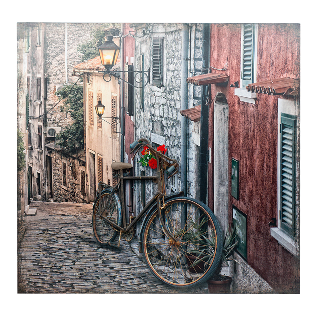 Картина 3D 2LED подсв Улица, 50*50cм | Интернет-магазин Кактус