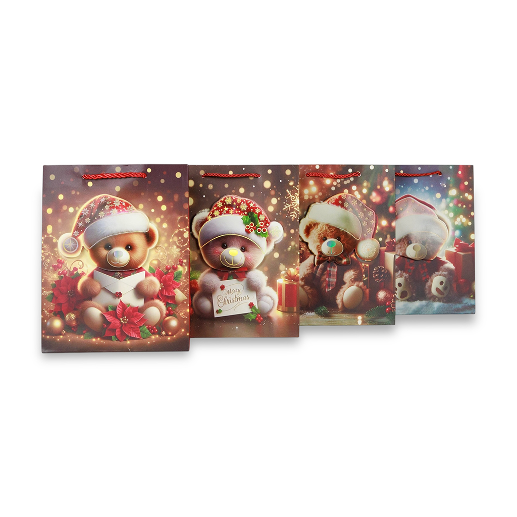 Пакет подарочный Cozy Bears 23х10х18 см | Интернет-магазин Кактус