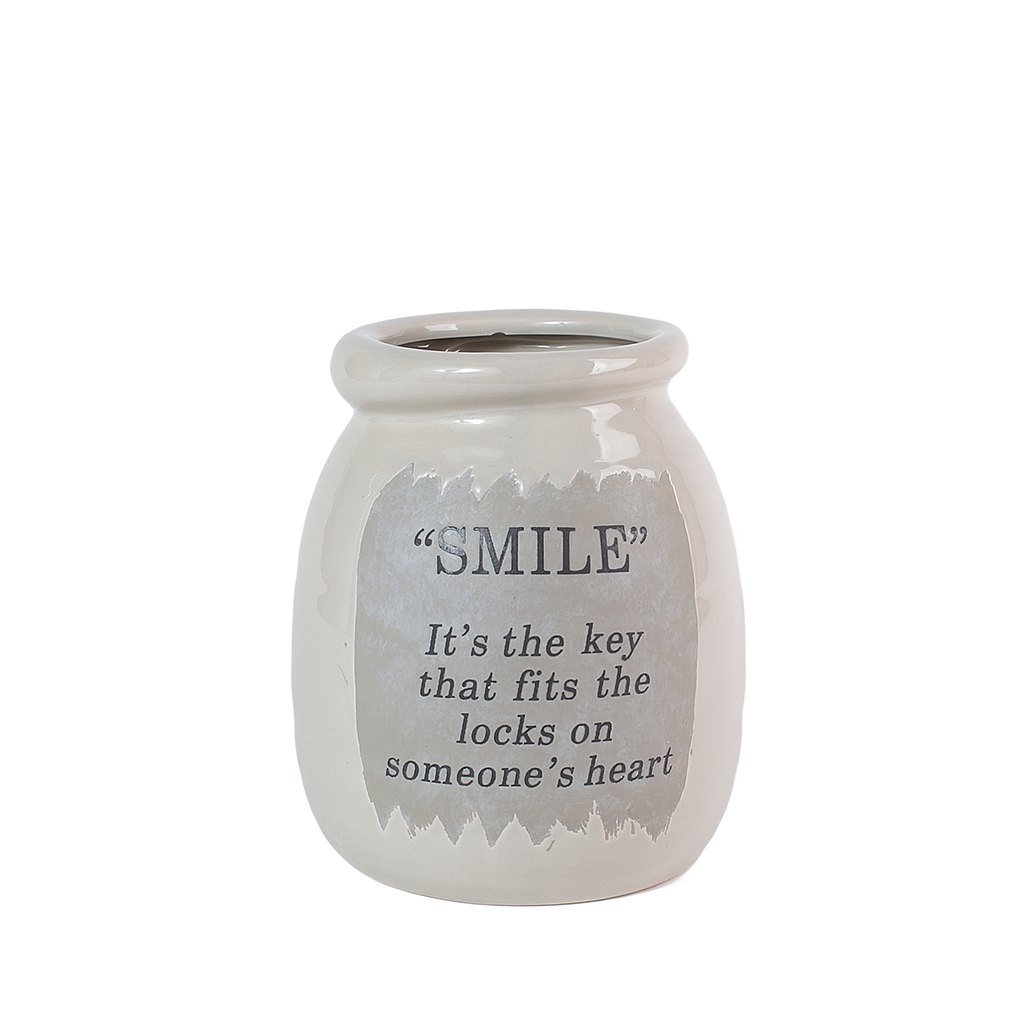Ваза кераміка (Smile) 15 * 15 * 17.5см | Интернет-магазин Кактус