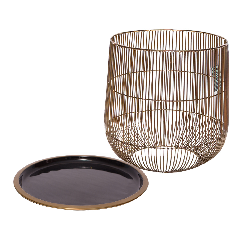 Столик декоративный графитовый M 38см | Интернет-магазин Кактус