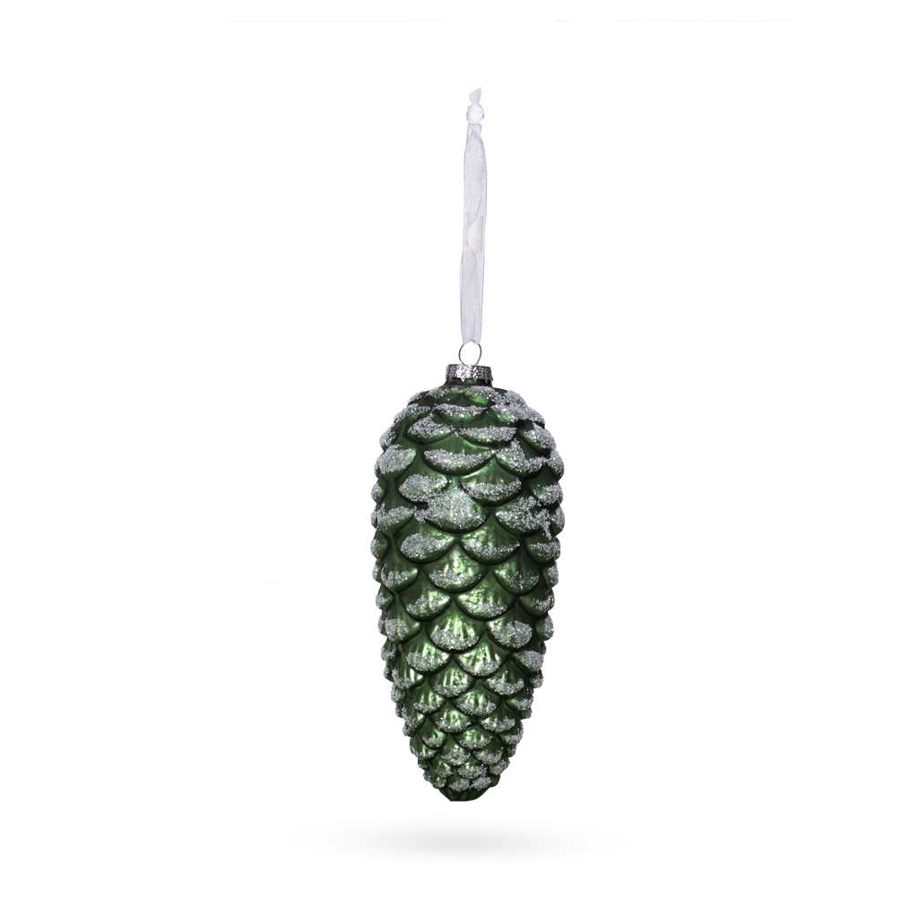 Игрушка шишка зеленая 7х15,5см | Интернет-магазин Кактус