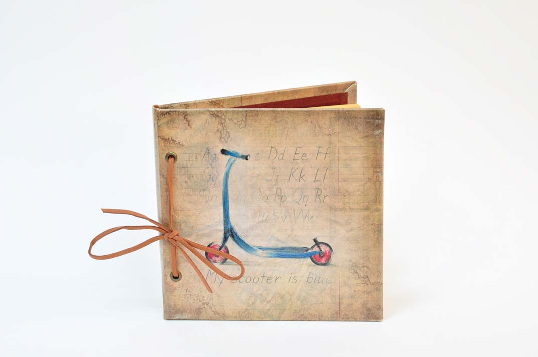 Блокнот PU самокат 17*17*1.8см | Интернет-магазин Кактус