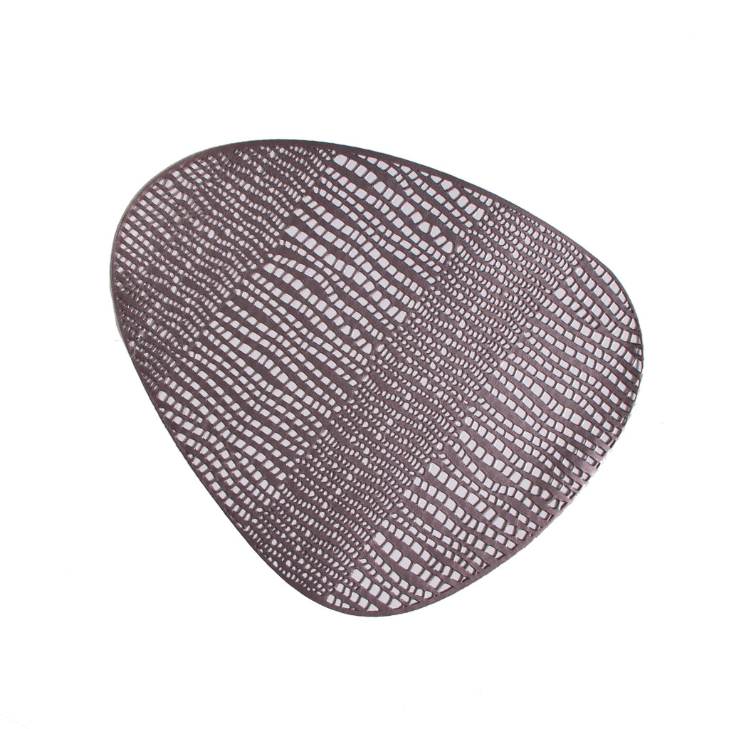 Циновка под тарелку Tabby Pod серебро 38см | Интернет-магазин Кактус