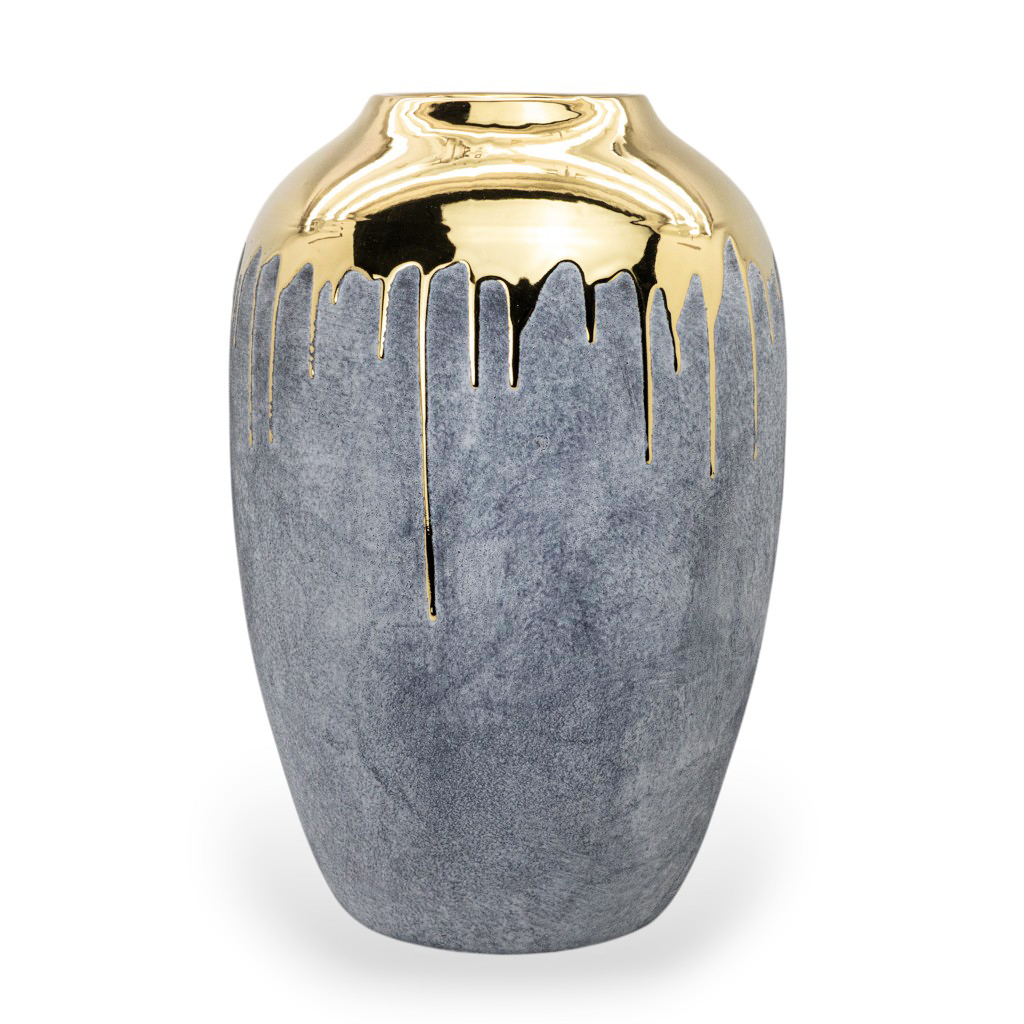 Ваза керамическая Golden Edge 45см | Интернет-магазин Кактус