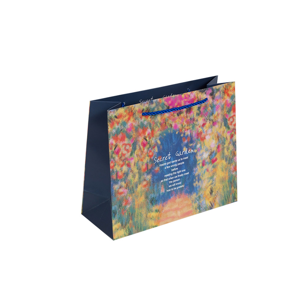 Кулек подарочный Secret Garden син. M | Интернет-магазин Кактус