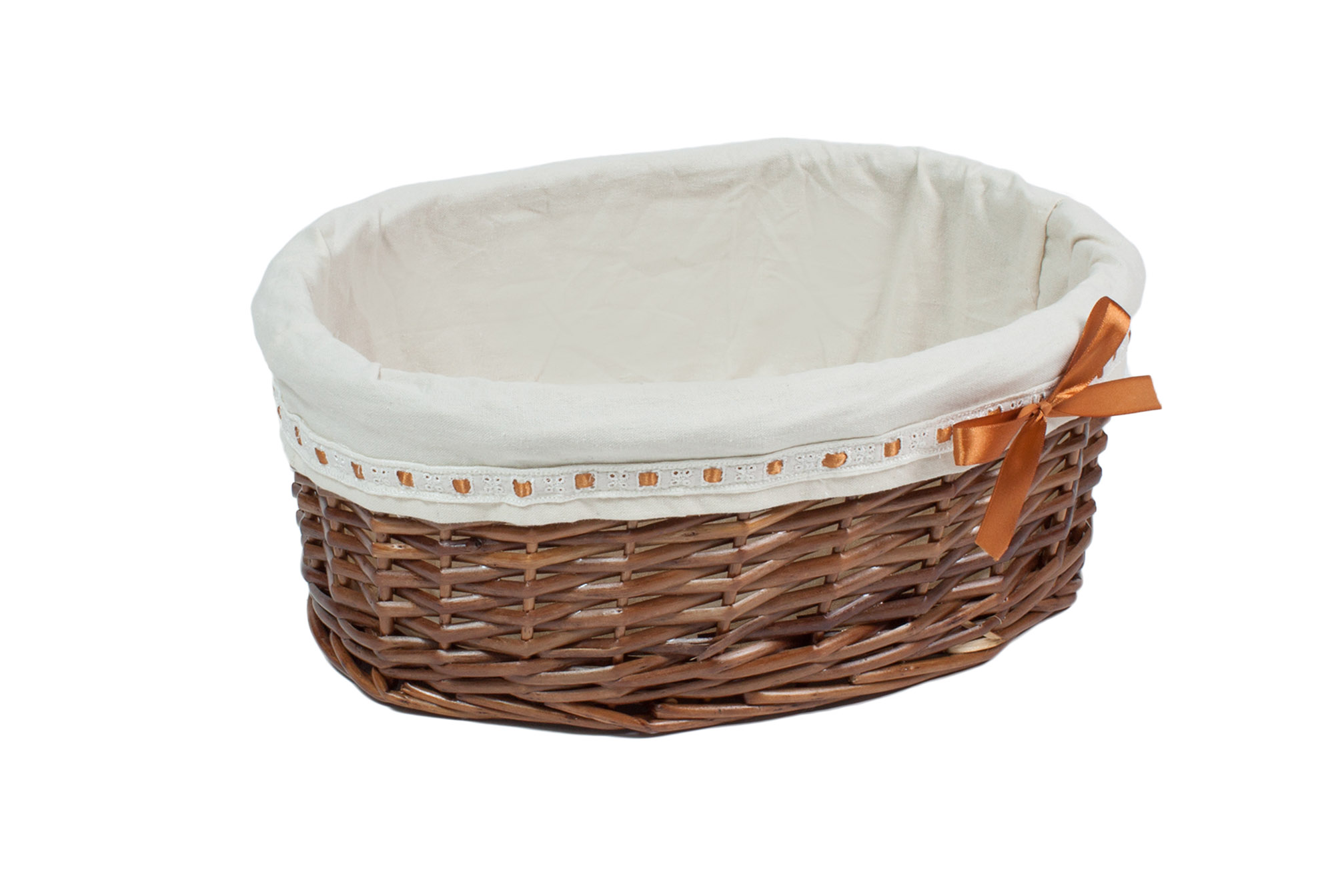 Корзина овал (с лентой) M 40*31*16cm | Интернет-магазин Кактус