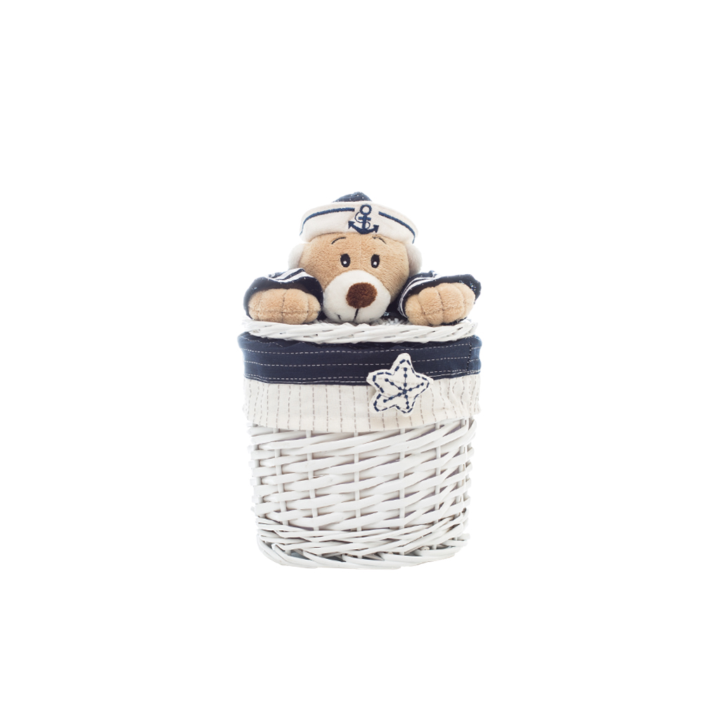 Кошик з кришкою Ведмедик S 28 * 26 см | Интернет-магазин Кактус