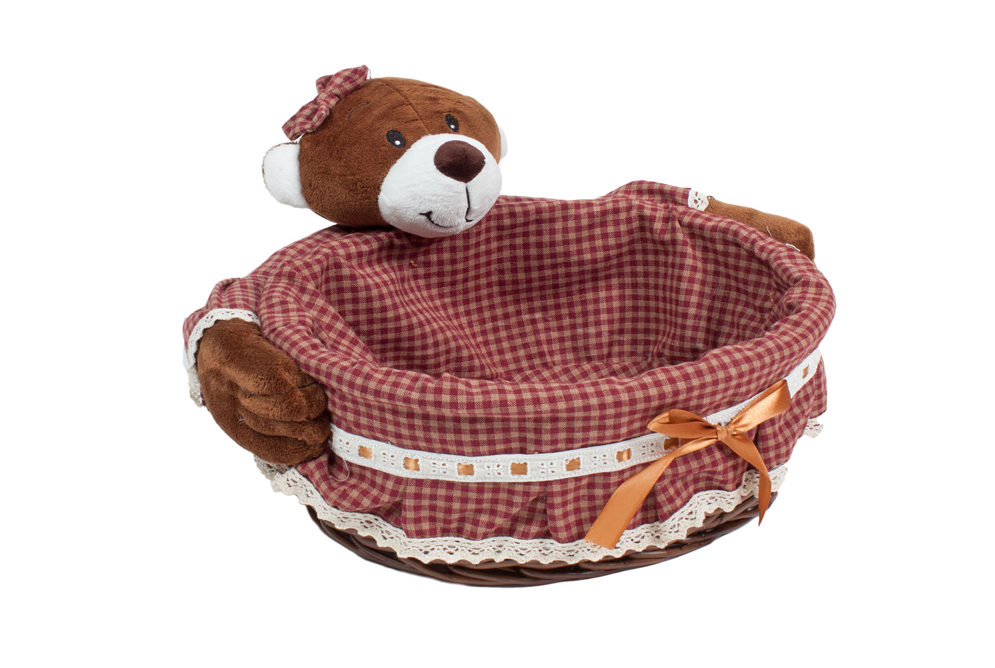 Корзина овал (мишка) M 42*34*18cm | Интернет-магазин Кактус