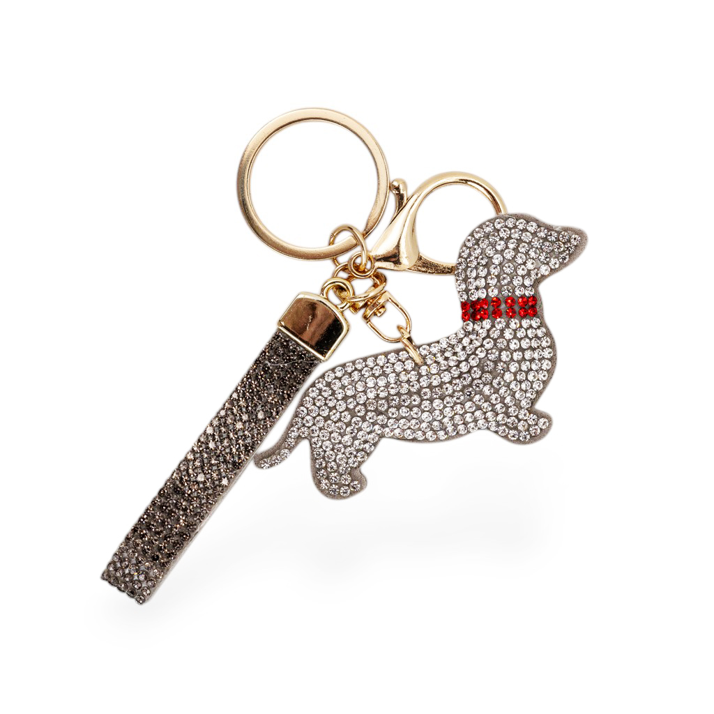 Брелок Такса серебро 8,5см | Интернет-магазин Кактус