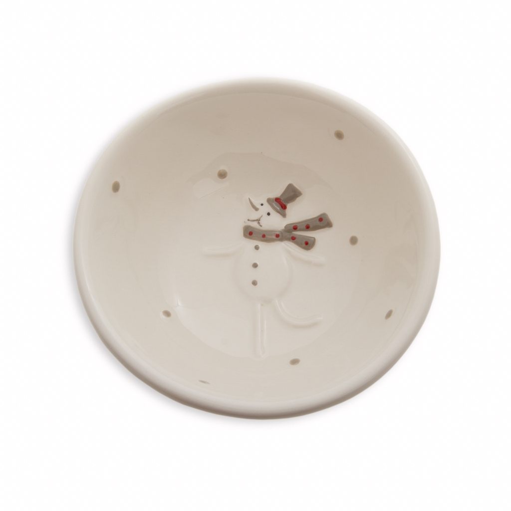 Плошка НГ Олень и Снеговик 12 * 4.5см | Интернет-магазин Кактус