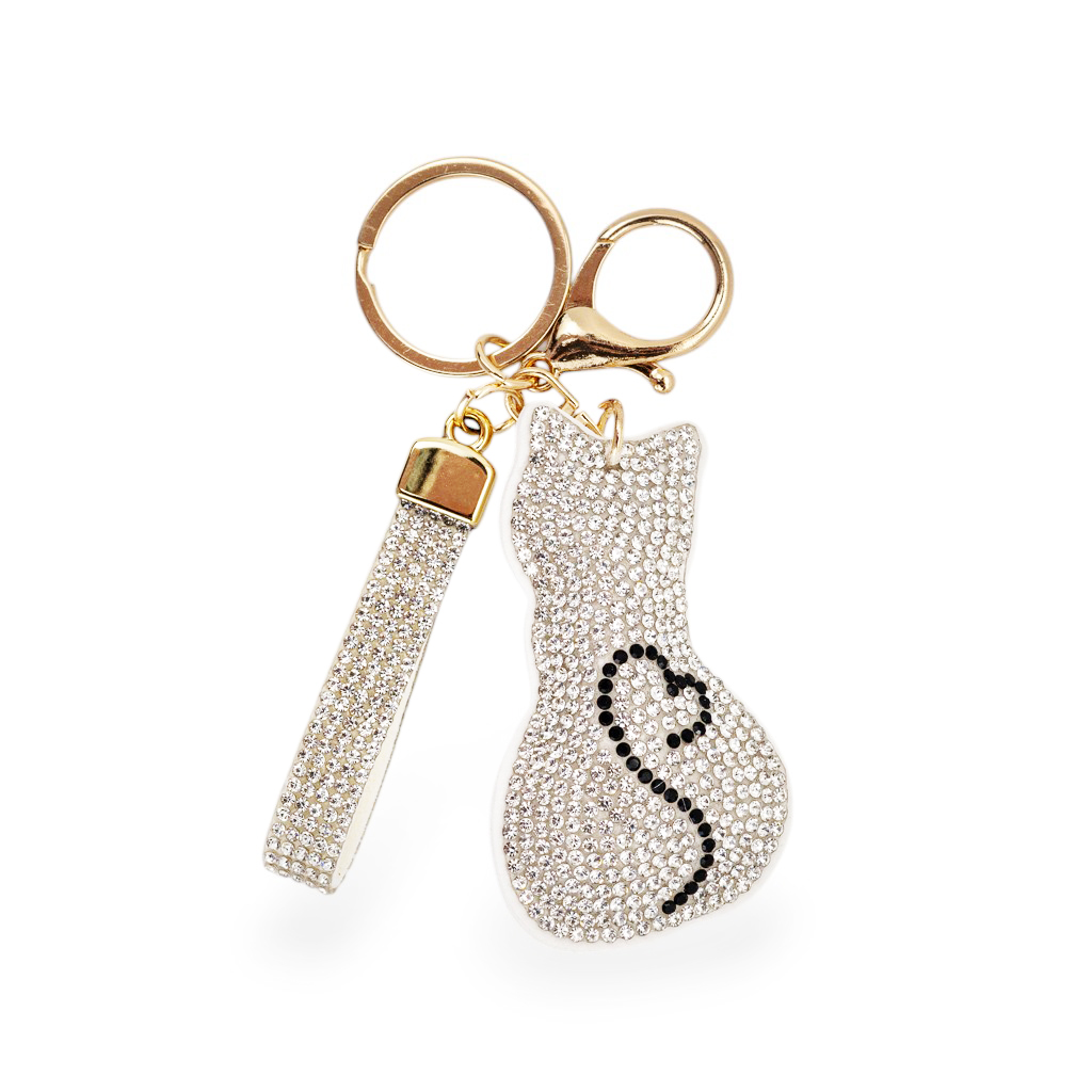 Брелок Котик серебро 12см | Интернет-магазин Кактус