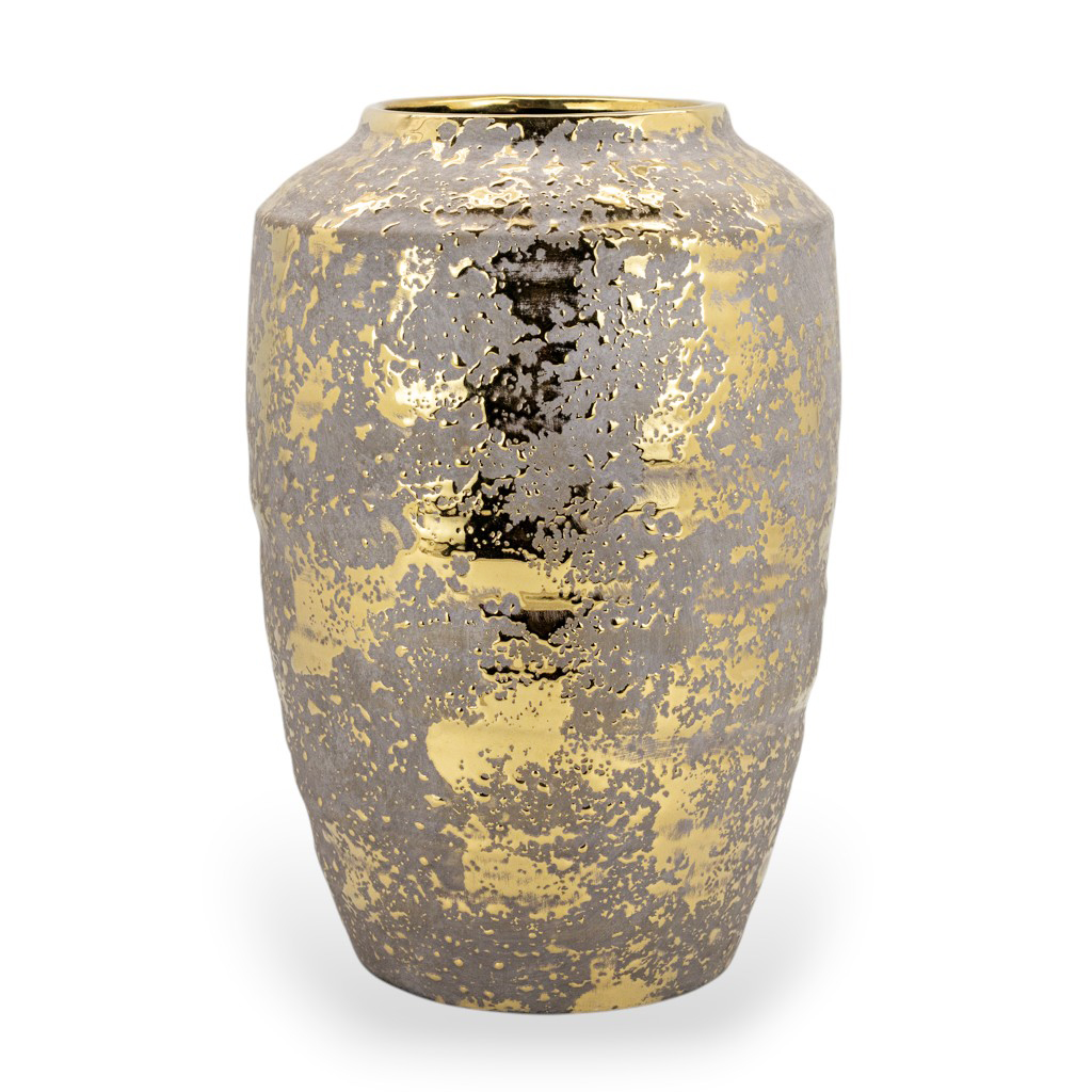 Ваза керамическая Rustic Gold 35см | Интернет-магазин Кактус