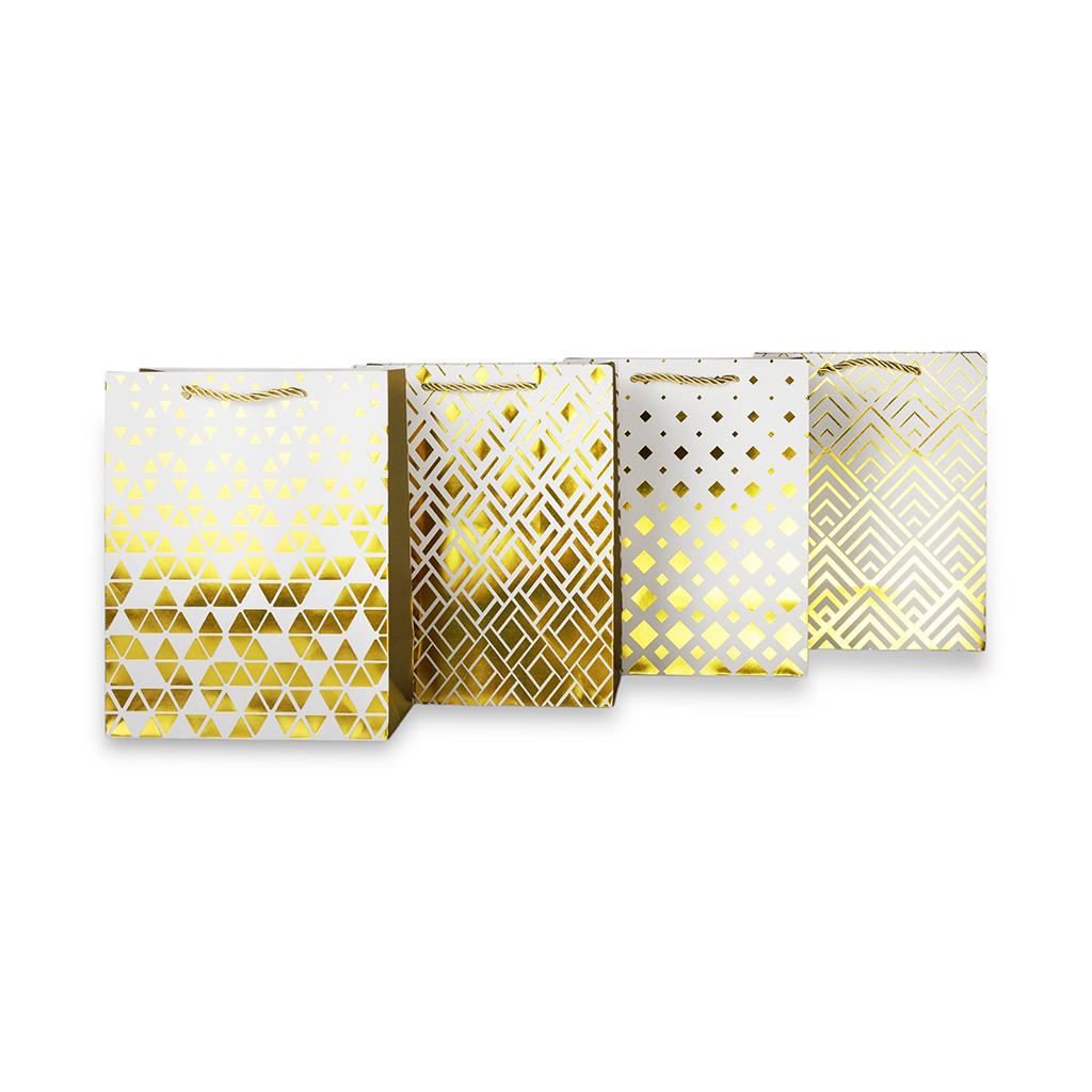 Пакет подарочный Soft Gold M 31,5х12х26 см | Интернет-магазин Кактус
