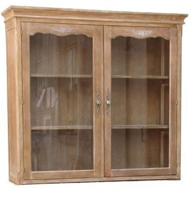 Буфет зі скляними дверцятами (беж) 124*37*115см | Интернет-магазин Кактус