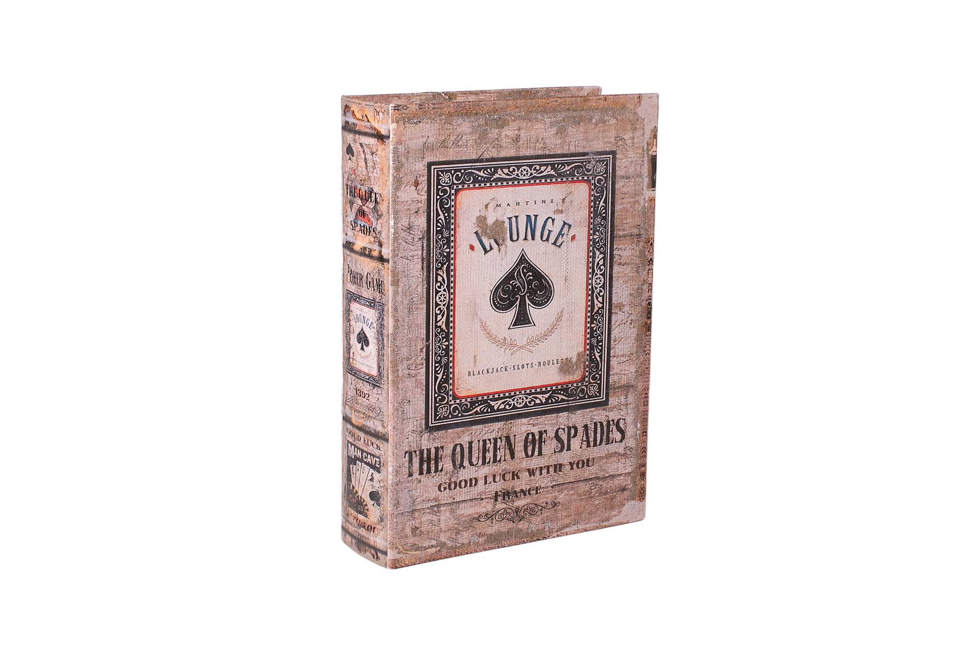 Шкатулка-фолиант Пики (ПУ) L | Интернет-магазин Кактус