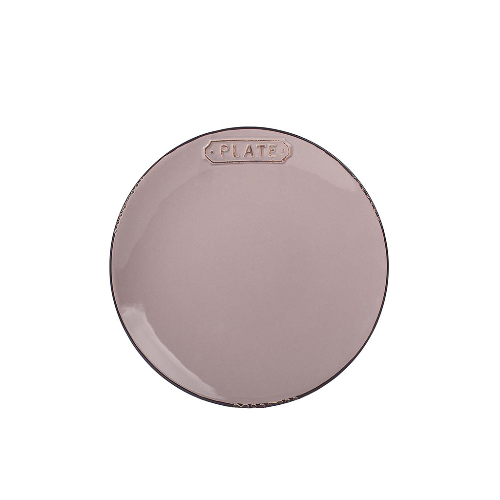Тарелка закусочеая серая PLATE 20см | Интернет-магазин Кактус