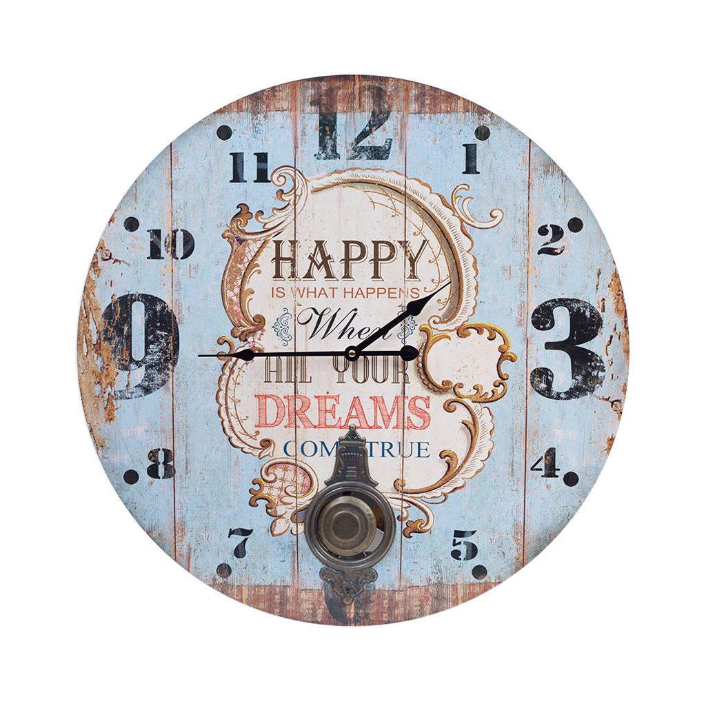 Годинник  настінний МДФ Happy Dreams 58см | Интернет-магазин Кактус