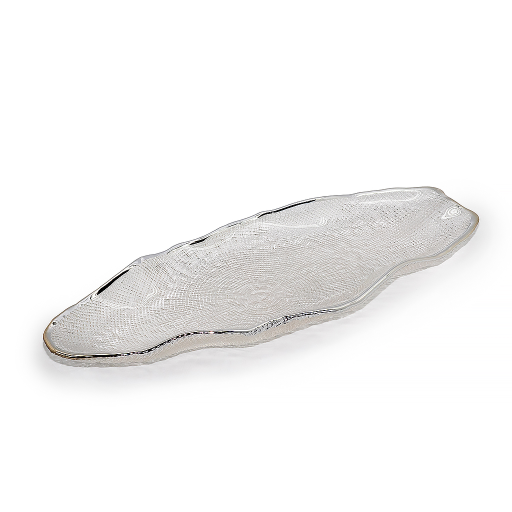 Блюдо стеклянное Stone 53,5см | Интернет-магазин Кактус