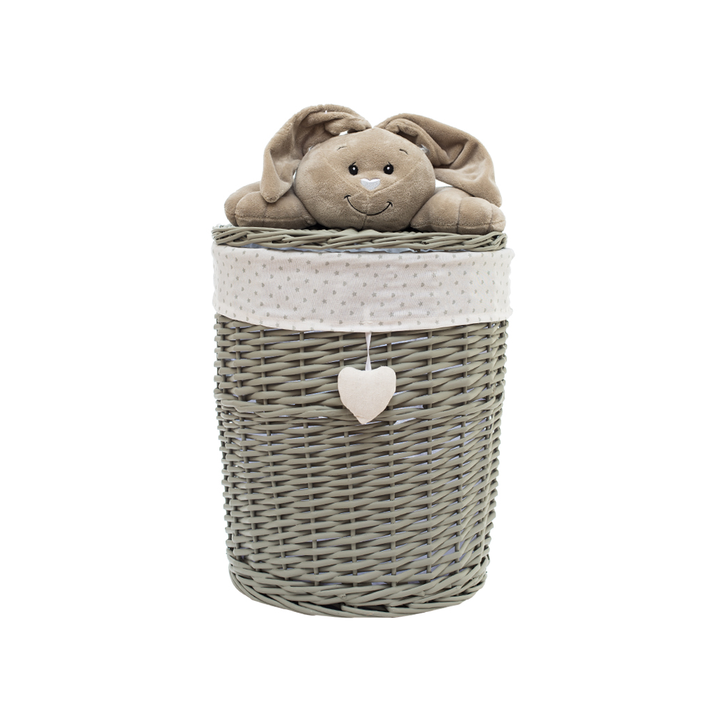 Корзина с крышкой Зайка M 37 х 45 см | Интернет-магазин Кактус