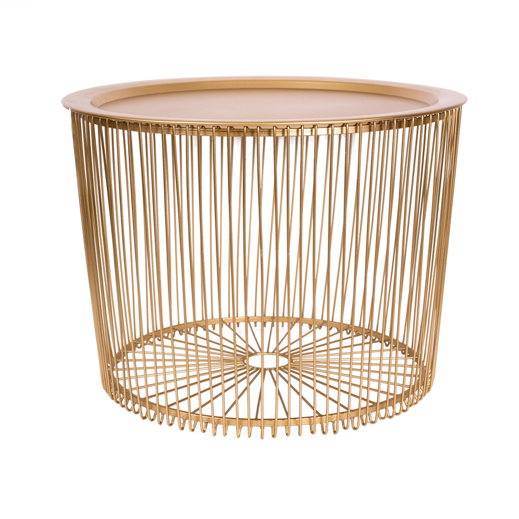 Столик металевий золото L | Интернет-магазин Кактус